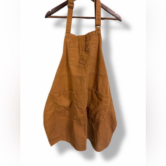 CHEF WORKS URBAN ROCKFORD CANVAS BIB APRON NUTMEG - Picture 4 of 11